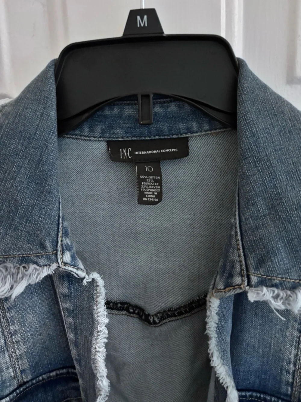 INC International Concepts Light/Medium Blue Denim Long Sleeve Shirt Dress - Picture 9 of 9